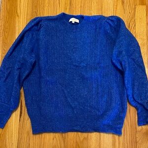 Sezane Blue Knit Sweater, Sz XXL